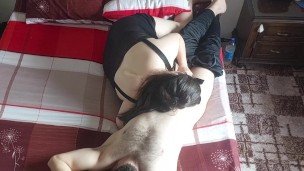 Arab Chubby MILF Takes Control – Sucks Hard & Fingering Herself for Her Fiancé