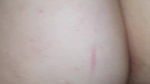 Beating my dick off in my sneaky link stepsister thick fat white ass 😈🥖