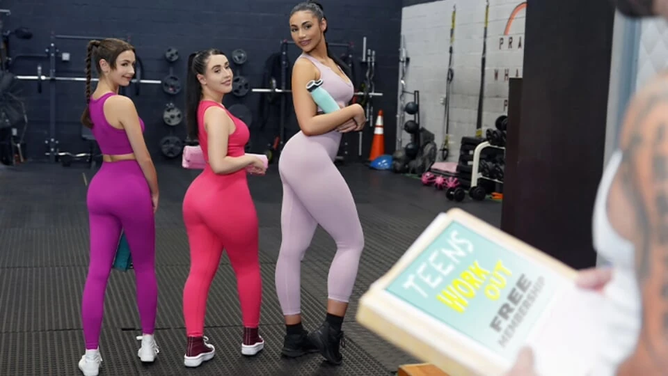 BFFS Don’t Pay for Gym Memberships feat. Brookie Blair, Serena Hill & Ariana Starr – TeamSkeet