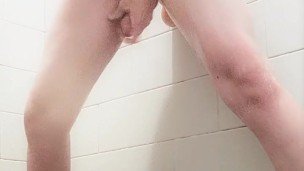 Caught in public shower with a huge cock in my ass.