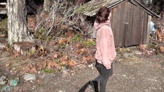 Girlfriend Experience in cabin & outdoors.