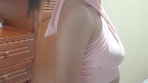 I undress and make a hot video for my boss