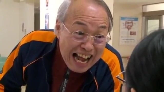 Japanese hot granpa with young girl