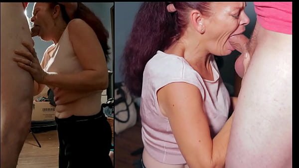 Neighbor’s wife throated and rimjob for hubby’s debt.