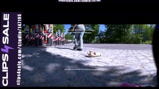 Preview clip | Girl with her favorite shoes Nike Shox worn with nylons and the evil teddy bear